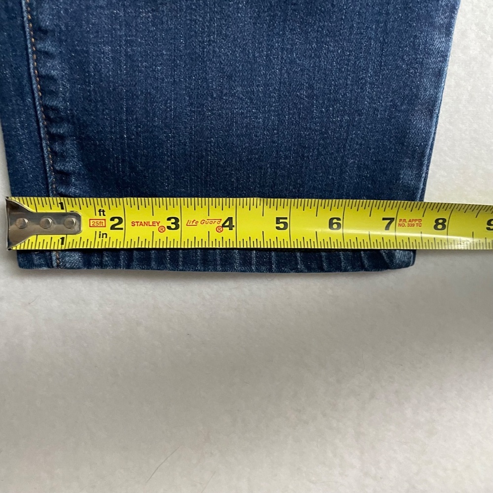 Talbots Straight Leg Cropped Cigarette Stovepipe Jeans in Medium Wash Size 14 - Picture 10 of 10